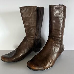 Born Brown Leather Boots Size 8 1/2